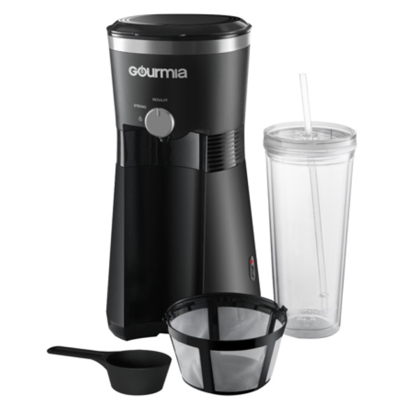 GOURMIA Iced Coffee Maker with Reusable Tumbler, Black - Picture 8 of 8